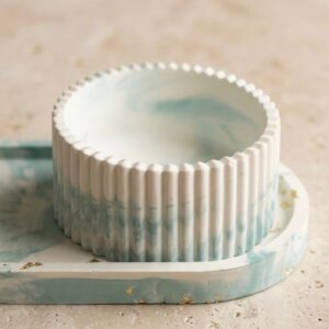 Ridged Candle Jar (Small)