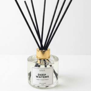 Deep waters reed diffuser in white background