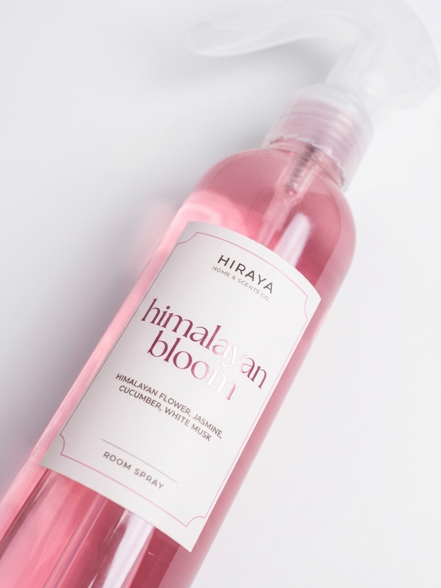 Himalayan Bloom room Spray label shot