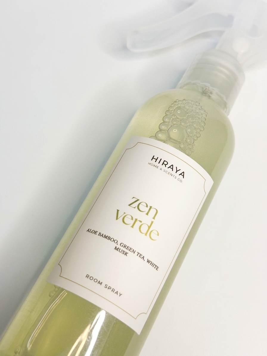 Zen Verde Room Spray label shot